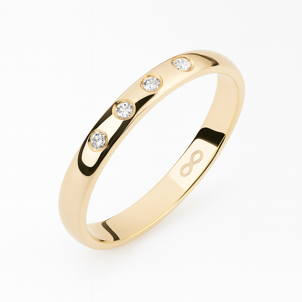 Aliança em Ouro 18k - AFNJ5051