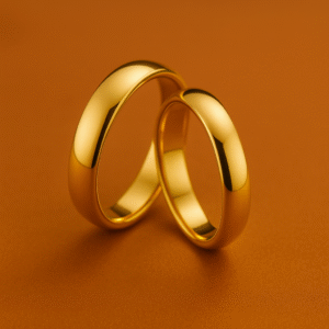 Aliança tungstênio black / rose